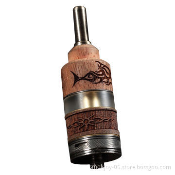 Smokjoy design wooden atomizer, N fire LA3 adjustable airflow atomizer